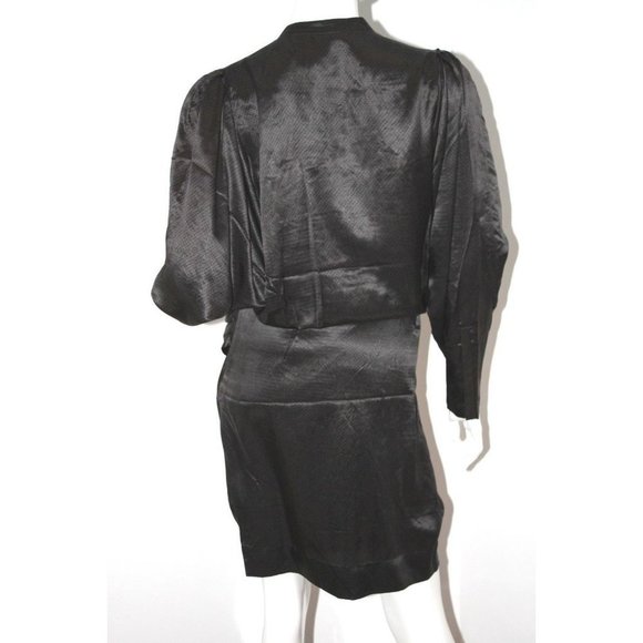 MALENE BIRGER Runway DESIGNER 100% Silk Button DRESS 40  $514 - Picture 2 of 3